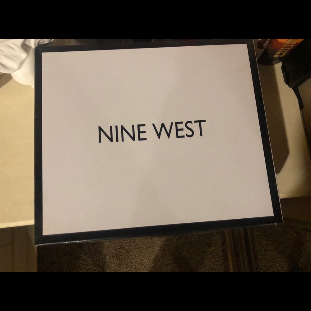 Nine West charcoal grey booties.